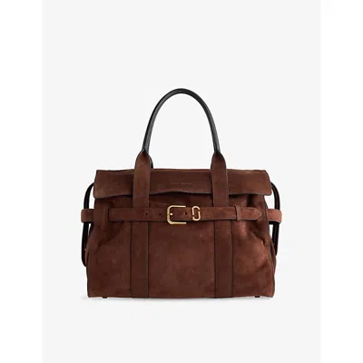 Marc Jacobs Womens Dark Brown Dakota Buckle-belt Leather Tote Bag