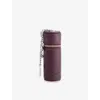 Marc Jacobs Womens Dark Plum The Lipstick Case Leather Bag Charm In Purple