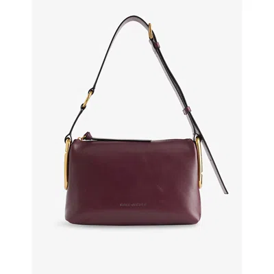 Marc Jacobs Womens Dark Port Scene Medium Leather Shoulder Bag In White