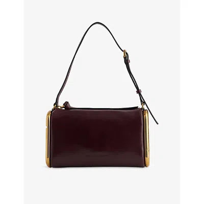 Marc Jacobs Womens Scene Small Leather Shoulder Bag Dark Port In Brown