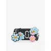 Marc Jacobs Womens Black Multi Hattie Stewart X  The Snapshot Leather Cross-body Bag In Multi