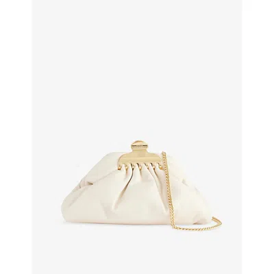 Marc Jacobs Womens Ivory The Glam Small Claw Clip Leather Clutch Bag In Neutral