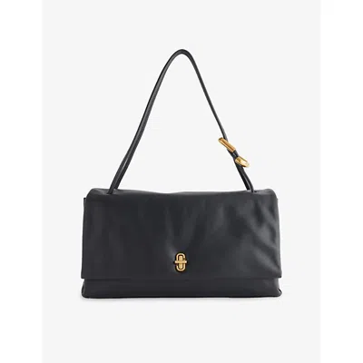 Marc Jacobs Womens Black Large Dual-strap Leather Shoulder Bag
