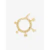 Marc Jacobs Womens Light Antique Gold The Mini Icon Charm Gold-plated Brass Bracelet In Gold