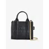 Marc Jacobs Womens Black The Nano Tote Leather Bag Charm In Black