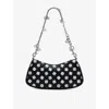 Marc Jacobs Womens Black/white  X Derrick Adams Charm Leather Shoulder Bag In Multi