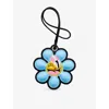 Marc Jacobs Womens Blue Multi  X Hattie Stewart Daisy Mirror Leather Bag Charm In Blue