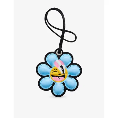 Marc Jacobs Womens Blue Multi  X Hattie Stewart Daisy Mirror Leather Bag Charm