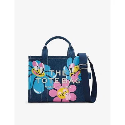 Marc Jacobs Womens Medium Wash Multi  X Hattie Stewart The Medium Denim Tote Bag