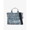 Marc Jacobs Womens Medium Wash Multi The Tromp L'oeil Trinket Medium Canvas Tote Bag