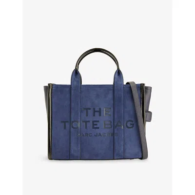 Marc Jacobs Womens Navy The Suede Medium Suede Tote Bag In Blue