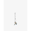 Marc Jacobs The Sticker Charm Multicolor Keychain With Padlock And Metal Pendants In Mixed Brass Woman In Nickle