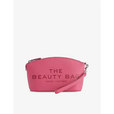 Marc Jacobs Womens Raspberry Pink The Beauty Bag Leather Pouch