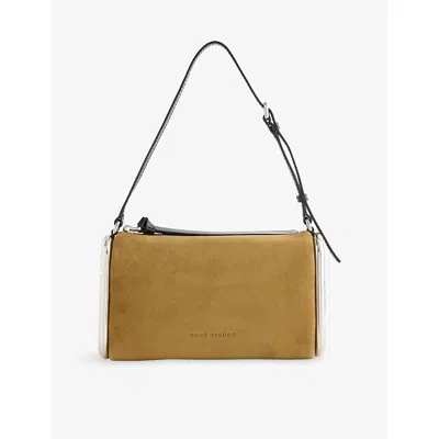Marc Jacobs Womens Scene Small Suede Shoulder Bag Hazlenut