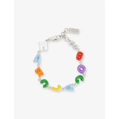 Marc Jacobs Womens Balloon Brass Bracelet Silver Multi