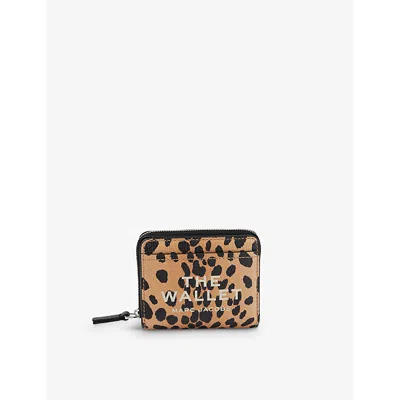 Marc Jacobs Womens Black Multi The Mini Compact Leather Wallet