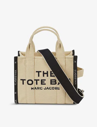 Marc Jacobs The Tote Mini Cotton-blend Tote Bag In Warm Sand