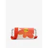 Marc Jacobs Womens White Multi  X David Shrigley Mini Leather Cross-body Bag In Multi