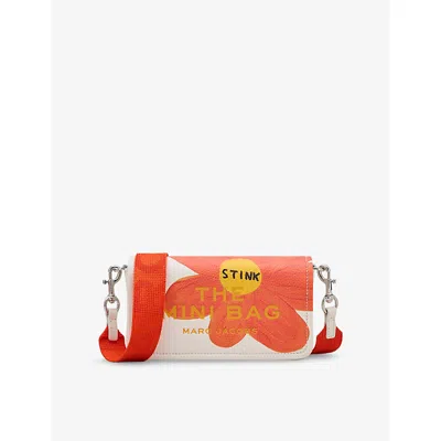 Marc Jacobs Womens White Multi  X David Shrigley Mini Leather Cross-body Bag