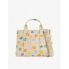 Marc Jacobs Womens White Multi The Wild Daisy Canvas Medium Tote Bag