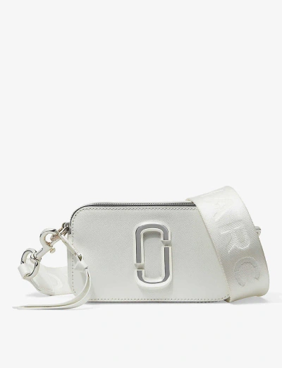 Marc Jacobs Snapshot Leather Cross-body Bag In White