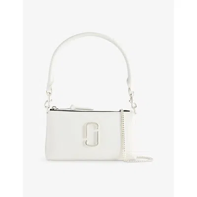 Marc Jacobs Womens White The Snapshot Dtm Convertible Leather Shoulder Bag