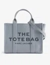 Marc Jacobs Womens Wolf Grey The Leather Medium Tote Bag In Wolf Grey