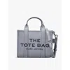 Marc Jacobs The Leather Medium Tote Bag In Grey/black