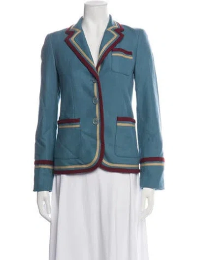 Pre-owned Marc Jacobs Wool Blazer In Blue