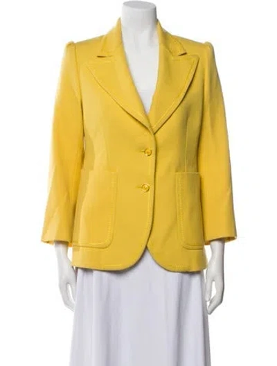 Pre-owned Marc Jacobs Wool Blazer In Yellow