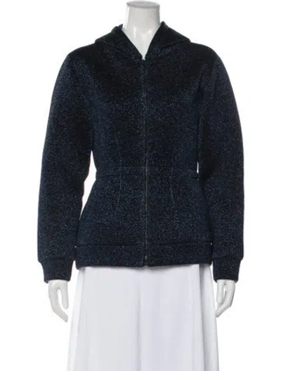 Pre-owned Marc Jacobs Wool Bomber Jacket In Blue