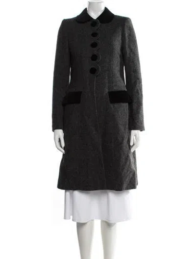 Pre-owned Marc Jacobs Wool Coat In Black/grey