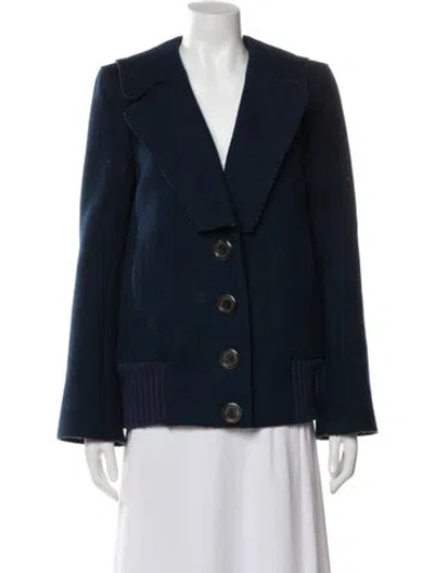 Pre-owned Marc Jacobs Wool Coat In Blue