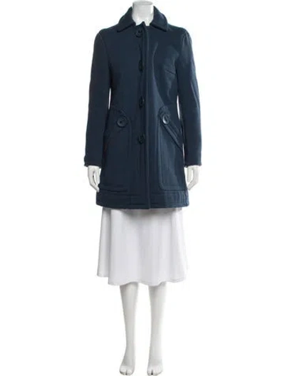 Pre-owned Marc Jacobs Wool Coat In Blue