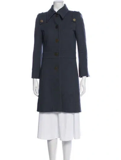 Pre-owned Marc Jacobs Wool Coat In Blue