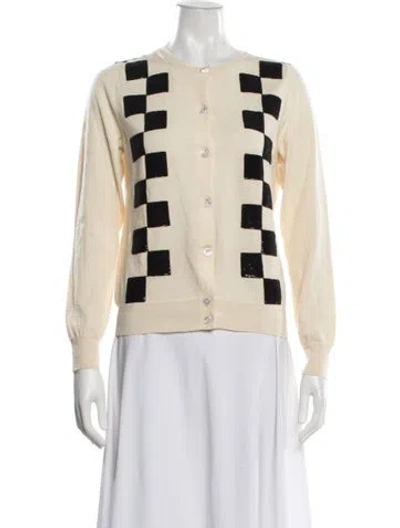 Pre-owned Marc Jacobs Wool Colorblock Pattern Sweater In Black/neutrals