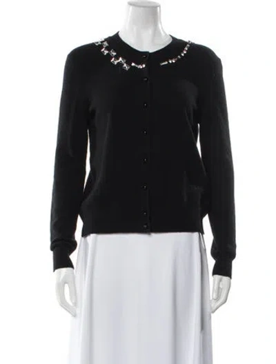 Pre-owned Marc Jacobs Wool Crew Neck Sweater In Black