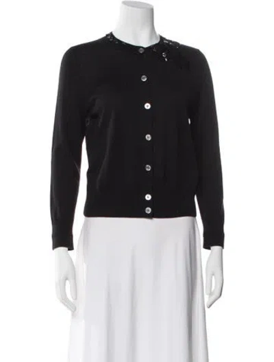 Pre-owned Marc Jacobs Wool Crew Neck Sweater In Black