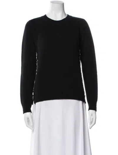 Pre-owned Marc Jacobs Wool Crew Neck Sweater In Black