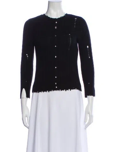 Pre-owned Marc Jacobs Wool Crew Neck Sweater In Black