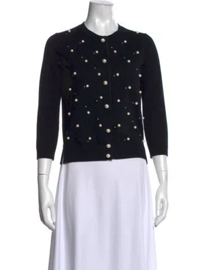 Pre-owned Marc Jacobs Wool Crew Neck Sweater In Black