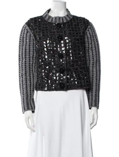 Pre-owned Marc Jacobs Wool Crew Neck Sweater In Black