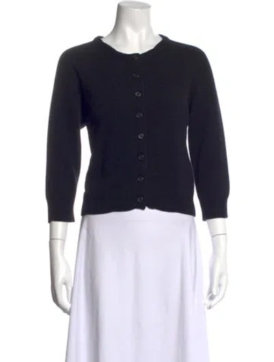 Pre-owned Marc Jacobs Wool Crew Neck Sweater In Black