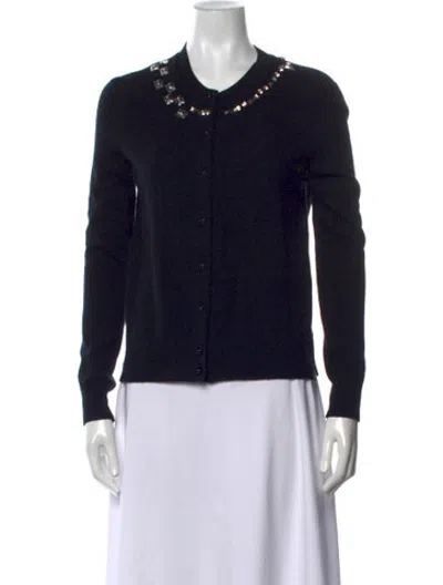 Pre-owned Marc Jacobs Wool Crew Neck Sweater In Black