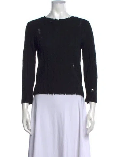 Pre-owned Marc Jacobs Wool Crew Neck Sweater In Blue