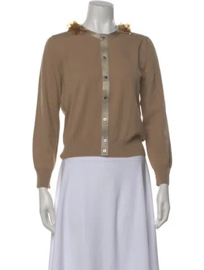 Pre-owned Marc Jacobs Wool Crew Neck Sweater In Neutral