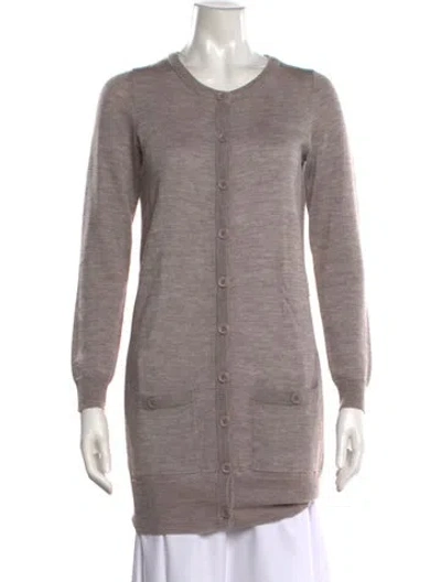 Pre-owned Marc Jacobs Wool Crew Neck Sweater In Neutrals