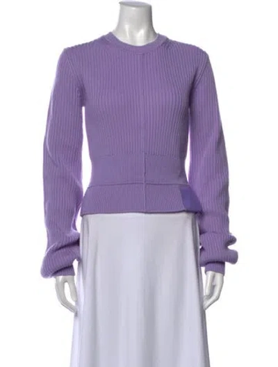 Pre-owned Marc Jacobs Wool Crew Neck Sweater In Purple