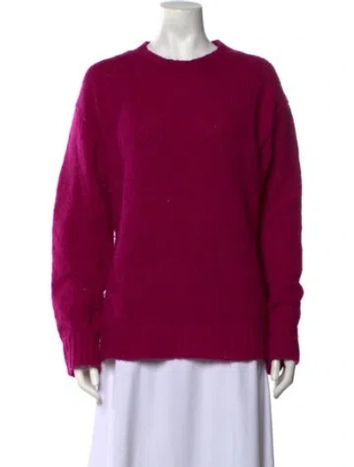 Pre-owned Marc Jacobs Wool Crew Neck Sweater In Purple