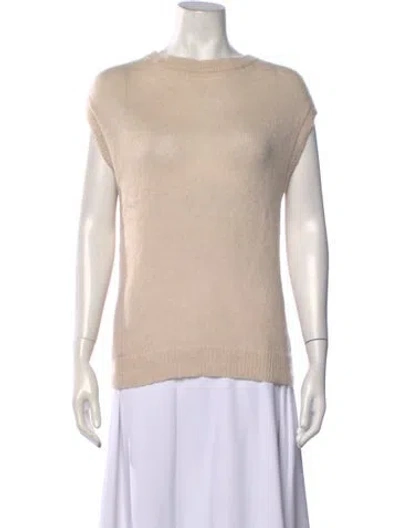 Pre-owned Marc Jacobs Wool Crew Neck Sweater In White